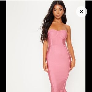 Prettylittlethings bandage bodycon dress size 8
